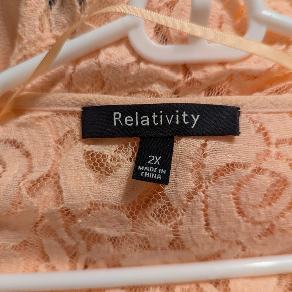 Relatively Light Pink Coverup 2X - Picture 3 of 4